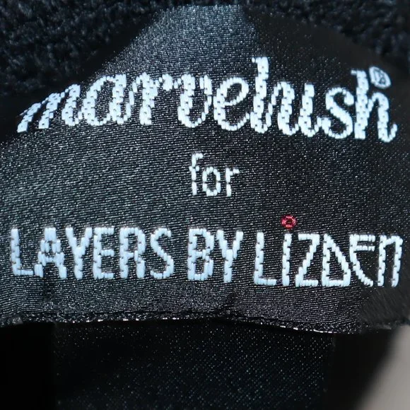 Layers by Lizden Marvelush Black Knit Cocoon Cardigan Women's Size XL/1X-NWOT - Picture 6 of 11